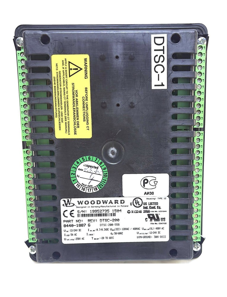 Woodward Power Secure 8440-1887 Automatic Transfer SwitchControl