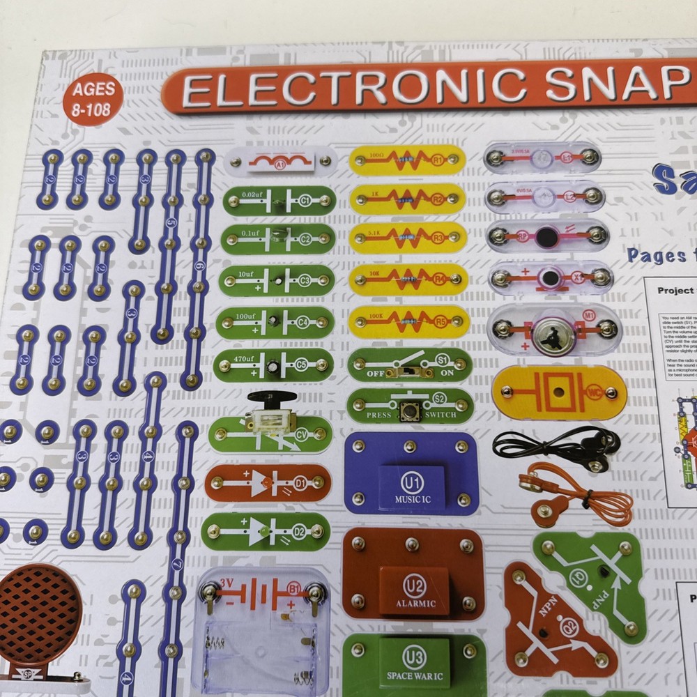 Elenco Electronic Snap Circuits Model SC-300 Project Kit Complete