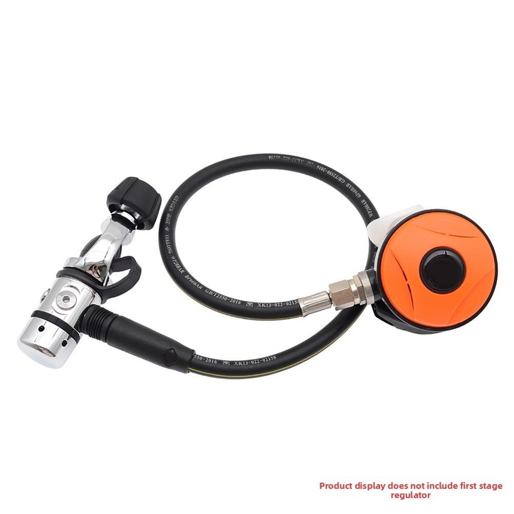 Non-adjustable Scuba Diving Regulator 2nd Stage with Hose Ergonomic Bite Design