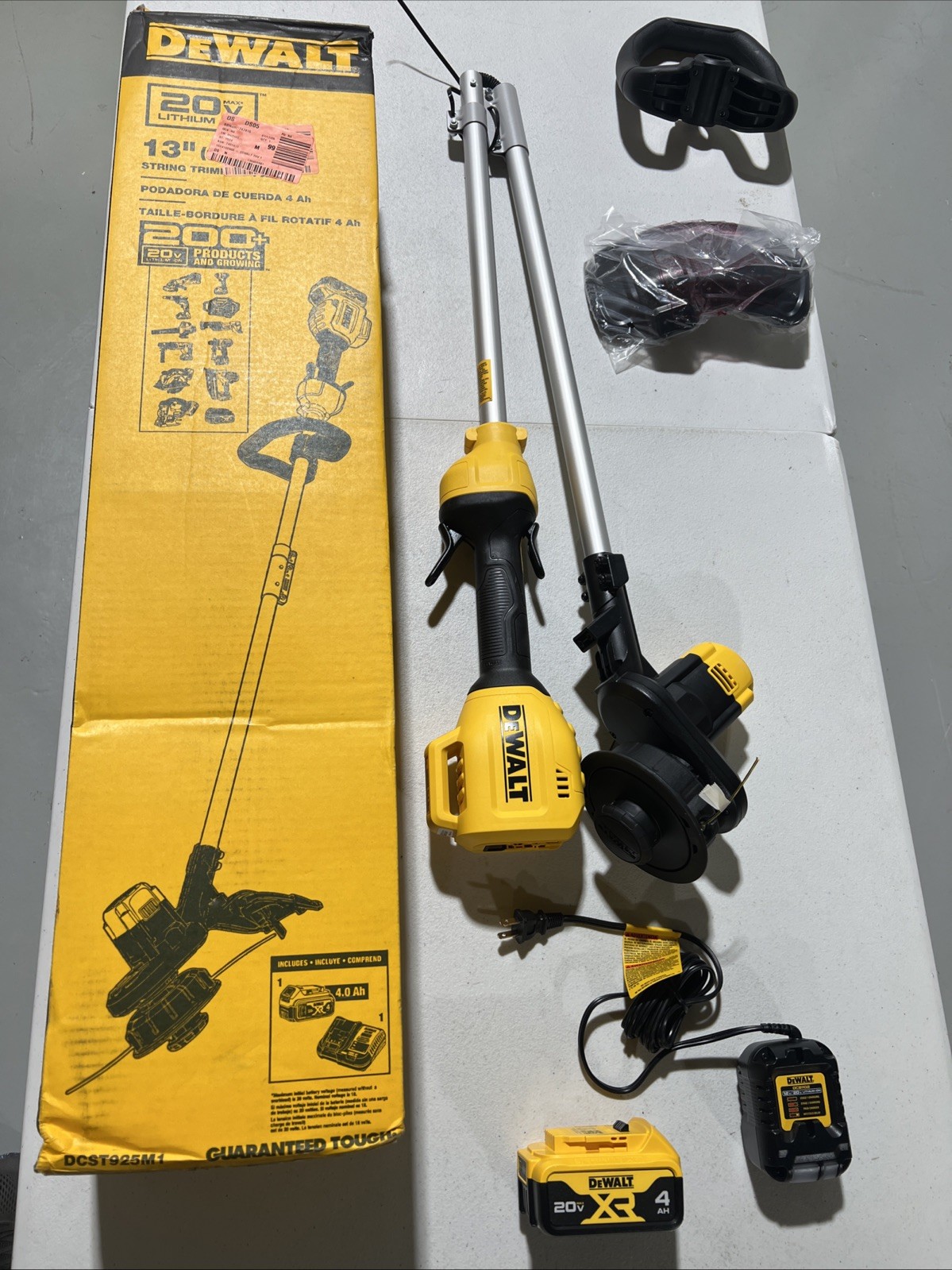 Dewalt DCST925M1 20V Max Brushed String Trimmer Kit Battery & Charger Included