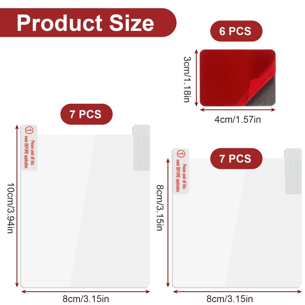 Electrostatic Sticker Mounting Dash Cam 20 PCS Double-Sided Adhesive Pad Elec...