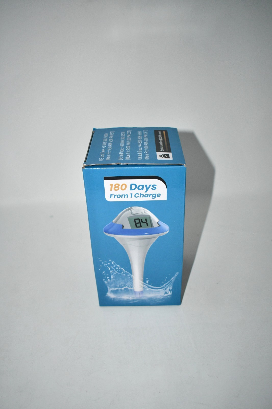 BALDR Rechargeable Wireless Pool Thermometer, Floating Dual Screen Water Thermom