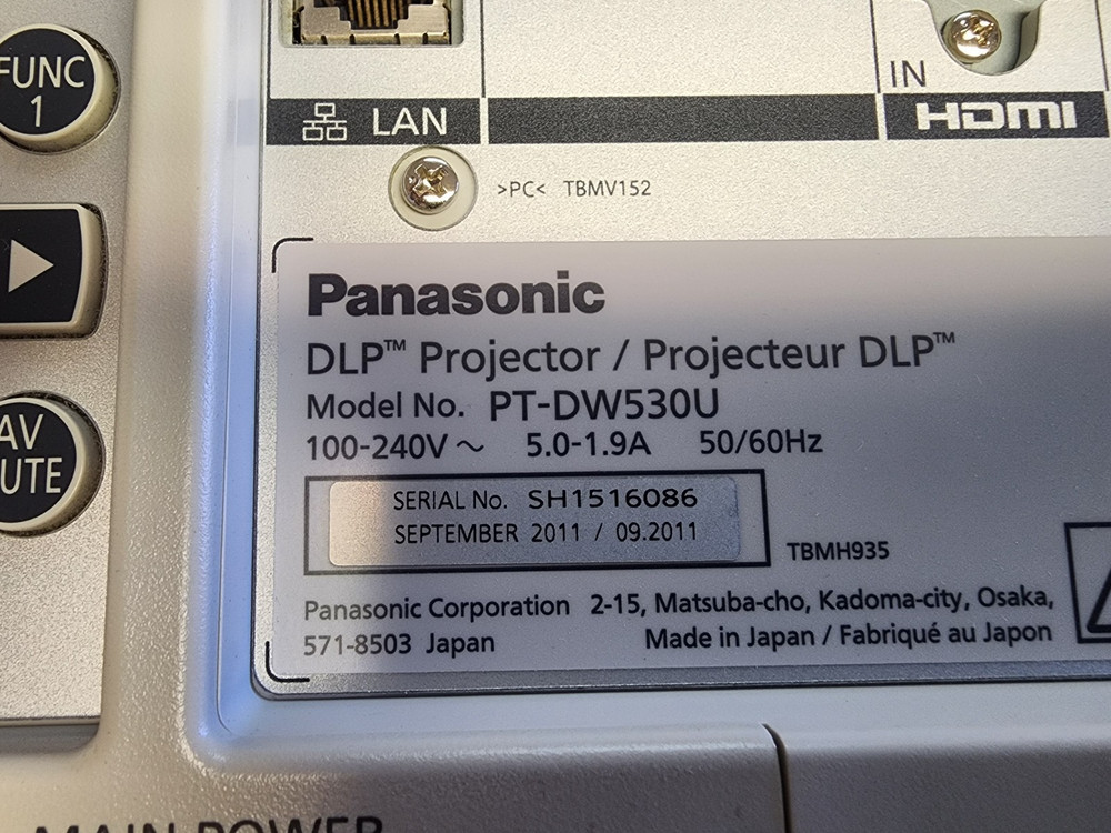 Panasonic LCD Projector PT-EW530
