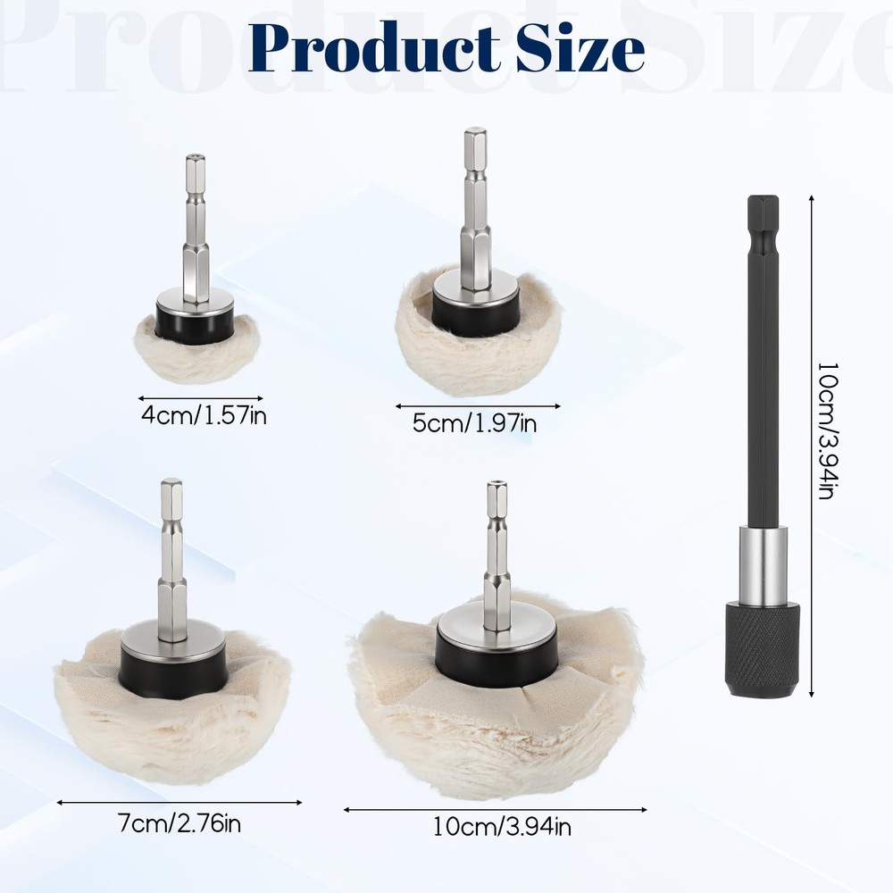 11 Pcs Buffing Wheel for Drill, Drill Buffer, Multi-Specification Wheel Kit w...