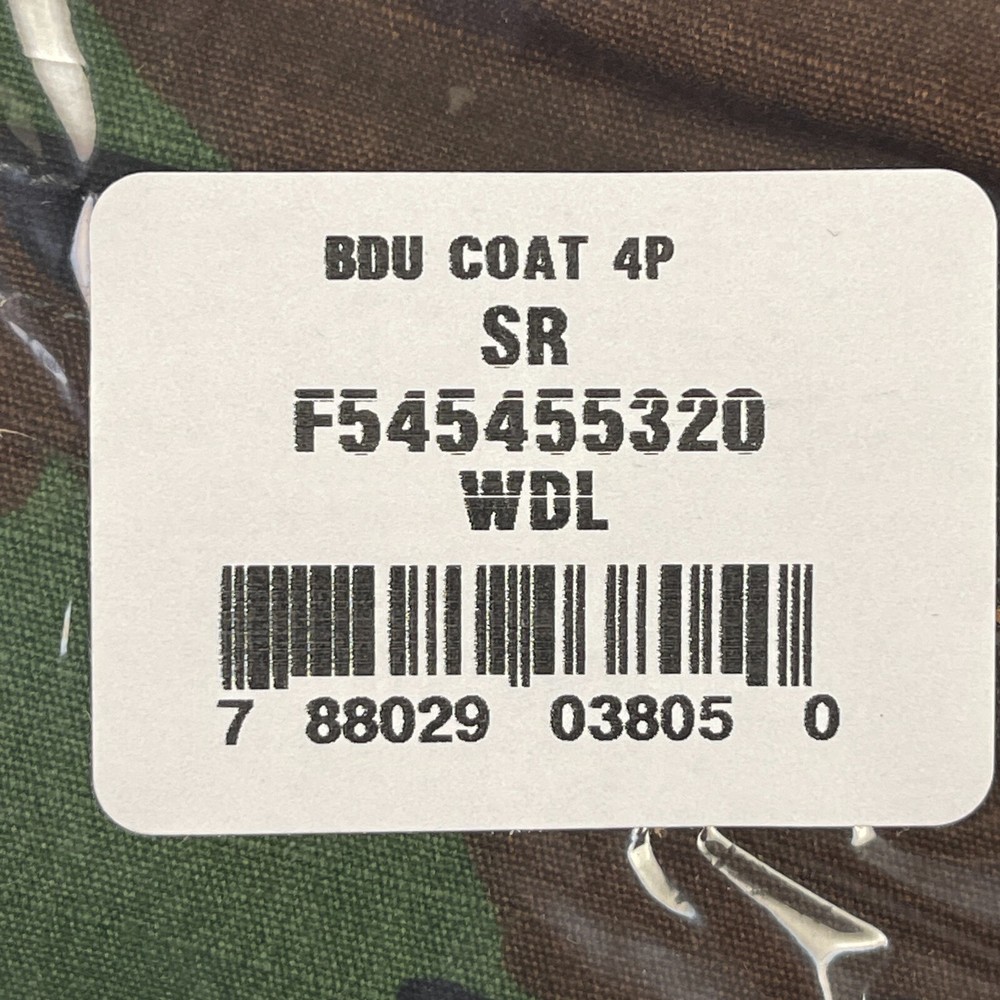 NEW BDU Propper Jacket - Woodland - Small Regular