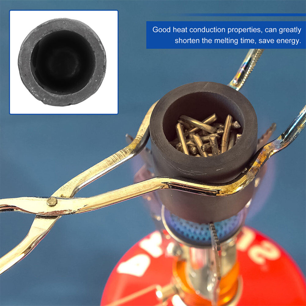 1PC Practical Melting Casting Refining Tool Graphite Furnace Melting Crucible