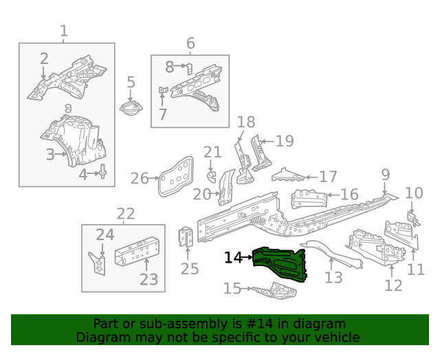 Genuine GM Front Reinforced 84660960