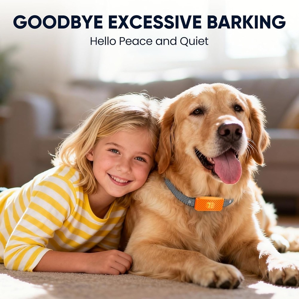 Eco-Friendly Rechargeable Bark Collar – Ultimate Solution for Excessive Barking