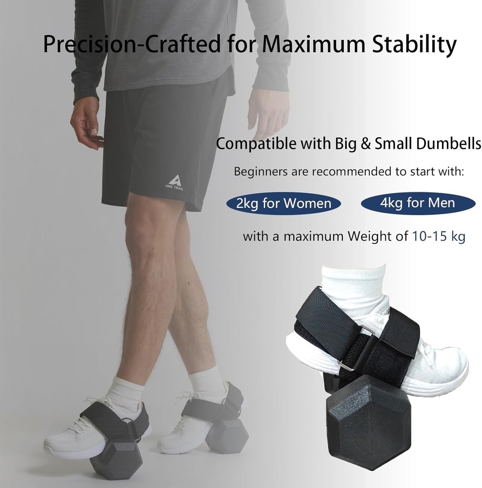 Dumbbell Foot Attachment, Ankle Strap for Dumbbell, Hamstring Curl, Foot Weights