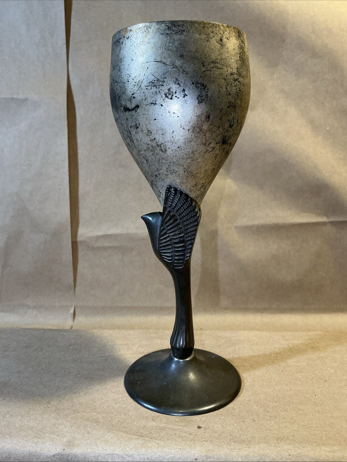 Vintage Godinger Phoenix Bird Goblet Arlene Frantz Lady Of The Fair INV-JDJ75