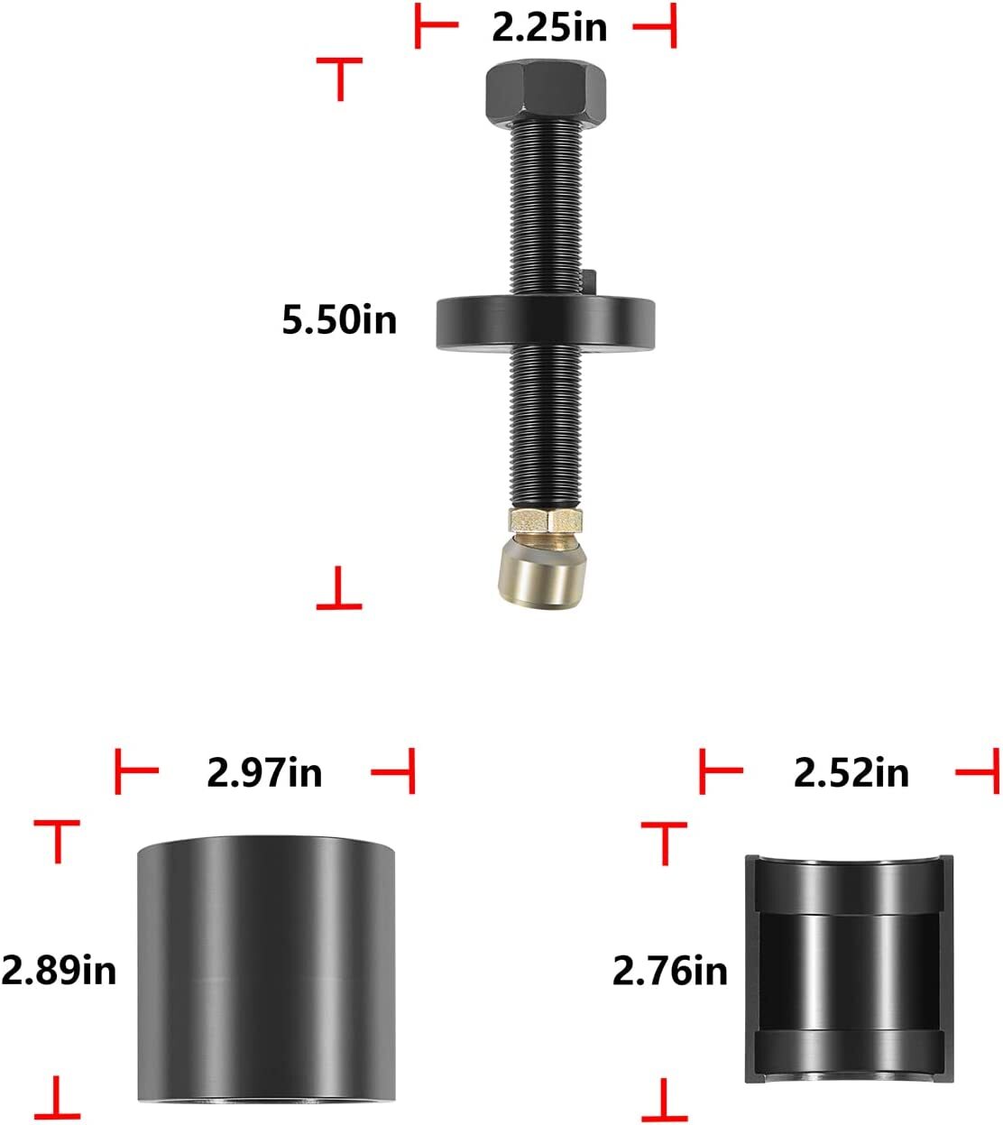 For Ford 4.5L 6.0L ST-130 303-762 Crankshaft Front Seal & Wear Ring Remover Tool