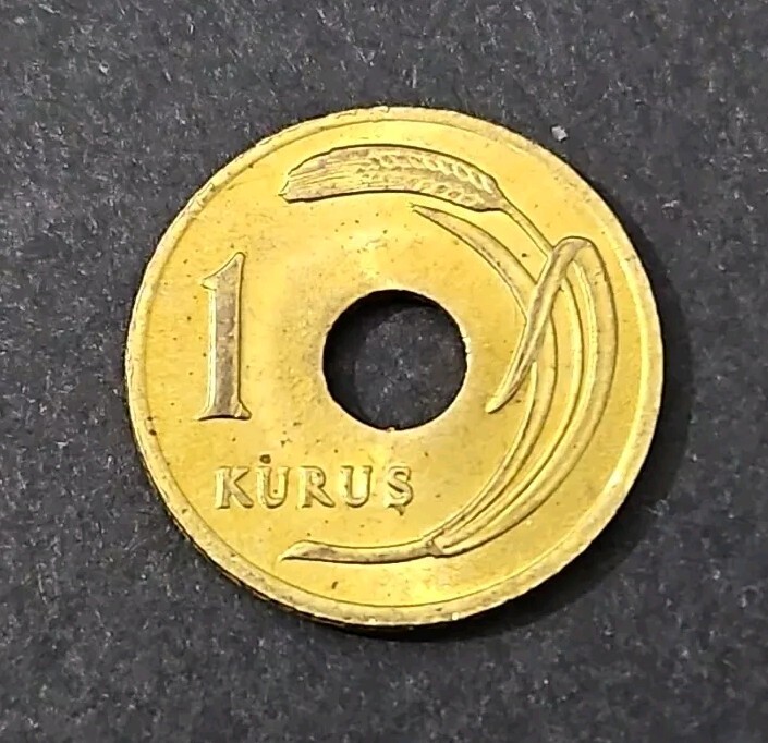 1948 Turkey 1 Kurus Circulated (KM.# 881)