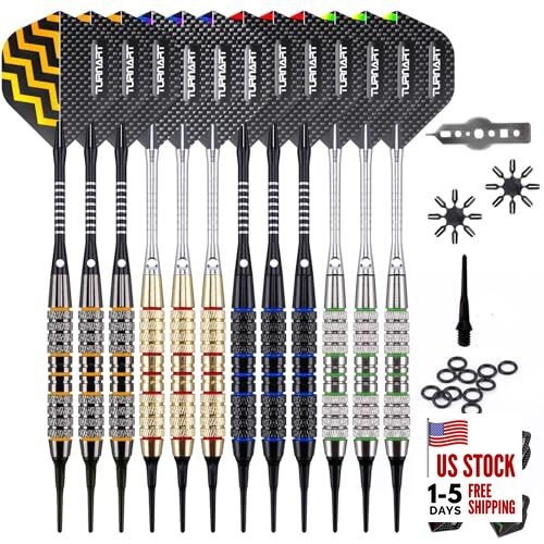Darts Plastic Tip - Professional Soft Tip Darts Set for Electronic Tungsten