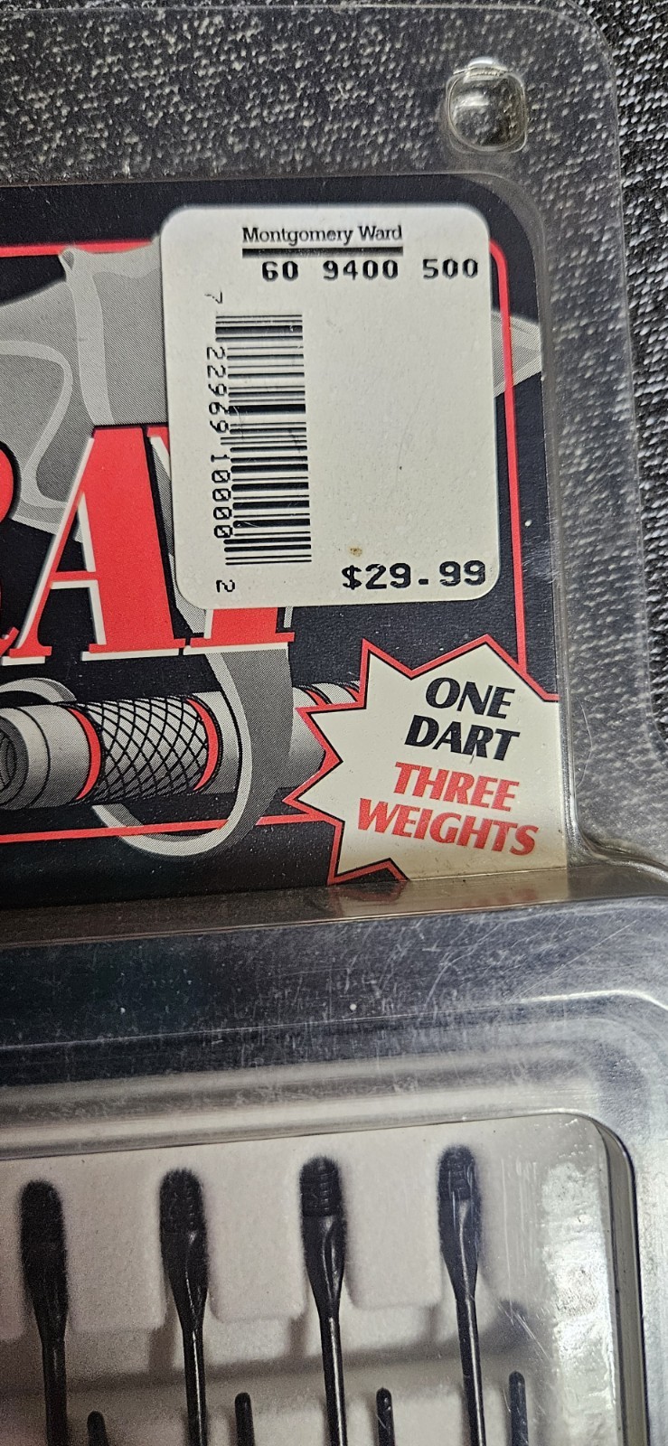 NIB Vintage Dart World Adjustable Weight Stingray Soft Tip Darts Set