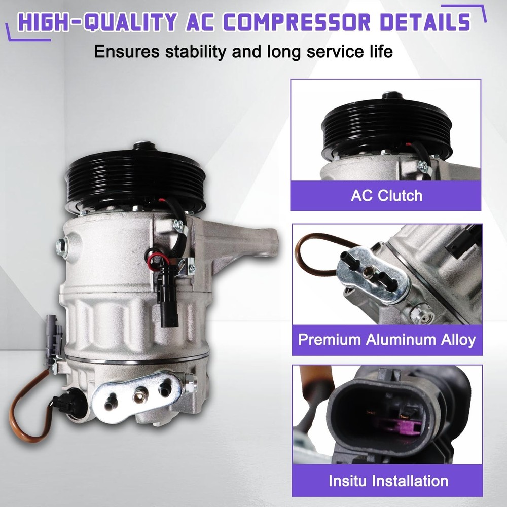 AC Compressor CO 22224C Air Conditioning Compressor Replacement for 2012-2016...