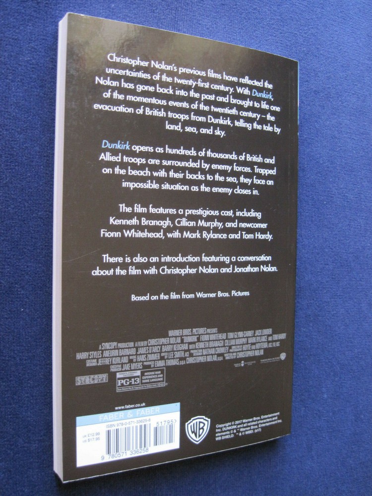 DUNKIRK Script by CHRISTOPHER NOLAN - MOVIE TIE-IN EDITION The Complete Script