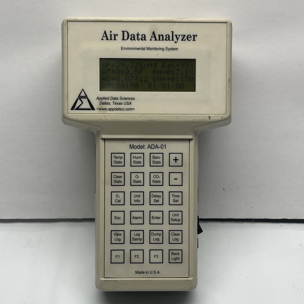 Applied Data Science ADA-01 Air Data Analyzer Environmental Monitoring System