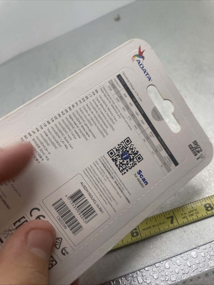 Adata 16GB Micro SD Memory Card