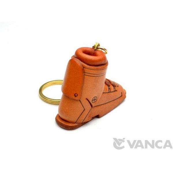 Ski Boot Leather Keychain(L)