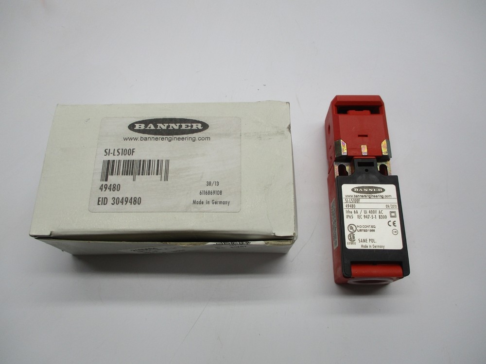 BANNER SI-LS100F RED SAFETY SWITCH INTERLOCK NSNP