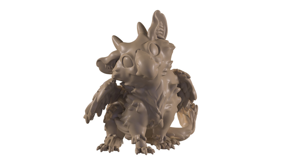 Capsule Chibi - Goat Gryphon Chick