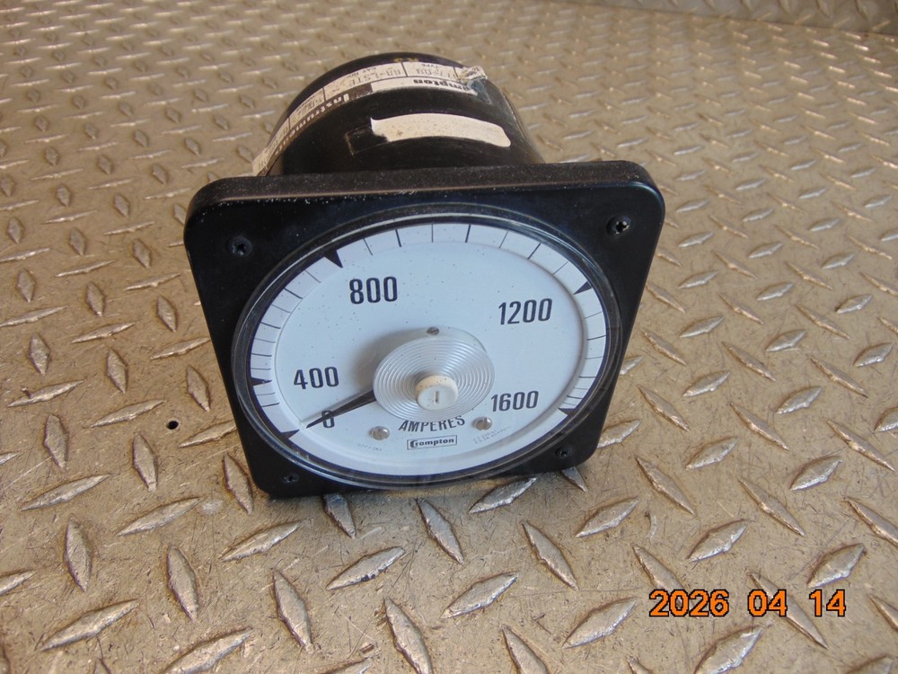 CROMPTON TYPE 077-08 AA-LSTE 0-1600 AMPERES METER