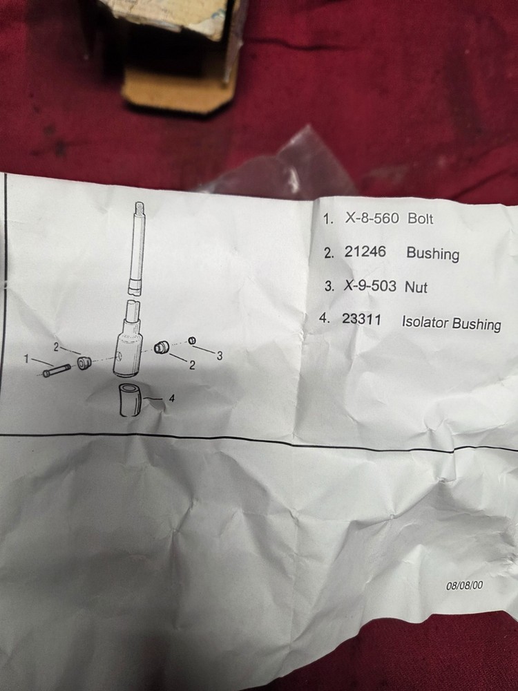 EATON FULLER K 3399 ISOLATION BUSING KIT , NEW OLD STOCK,