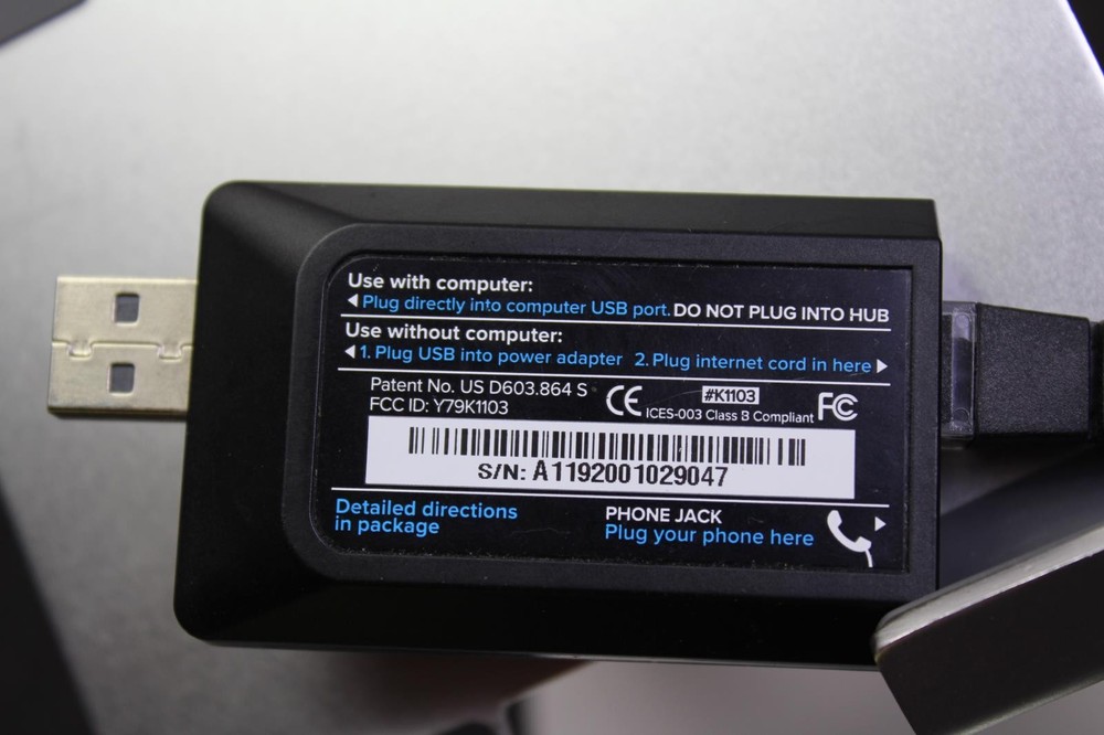 Magic Jack Y79K1103 USB W/ Ethernet Cable