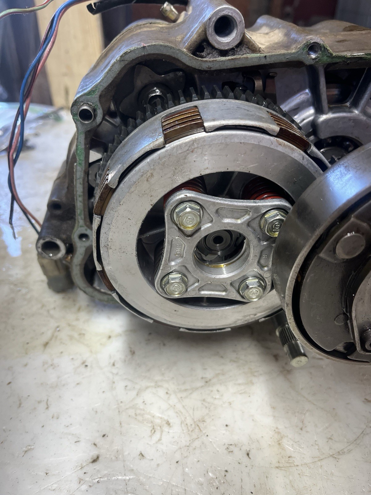 1993 Honda TRX 90 Bottom End Engine Crankcase Case Crankshaft Clutch Flywheel