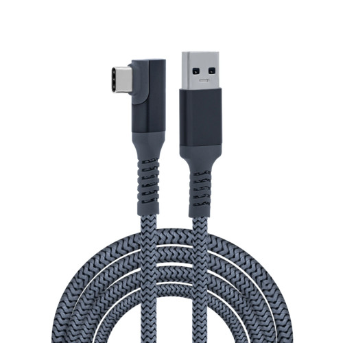 18 foot Braided USB-C Angled Data Cable