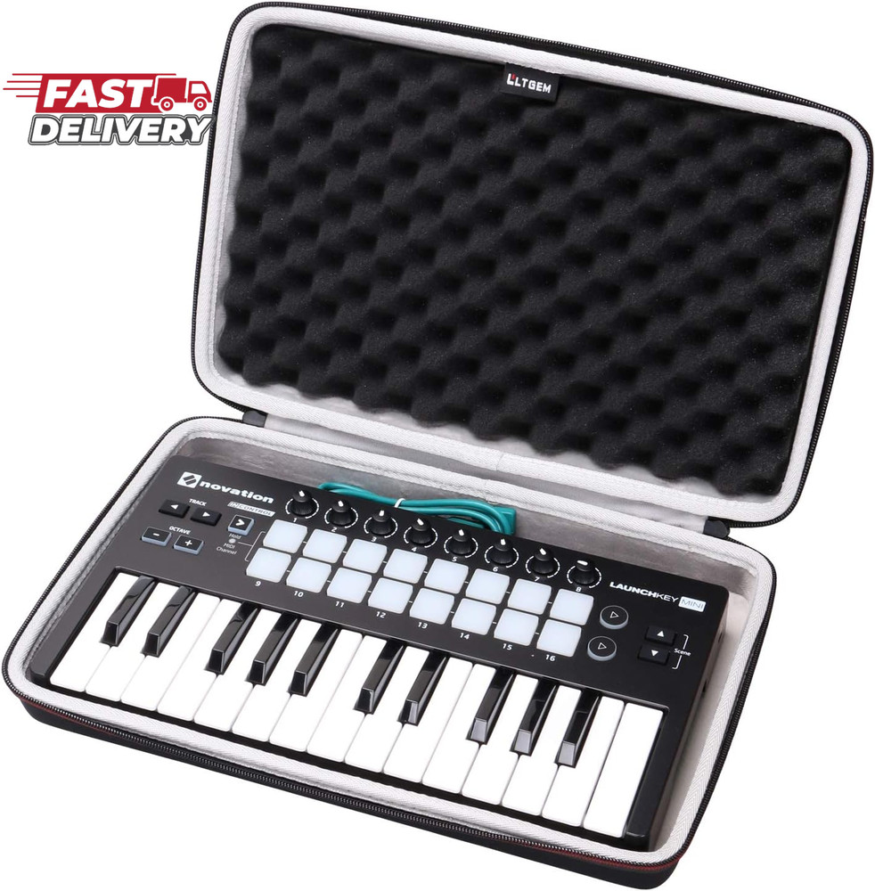 LTGEM EVA Hard Case for Novation Launchkey Mini 25-Note USB Keyboard MK2 Control