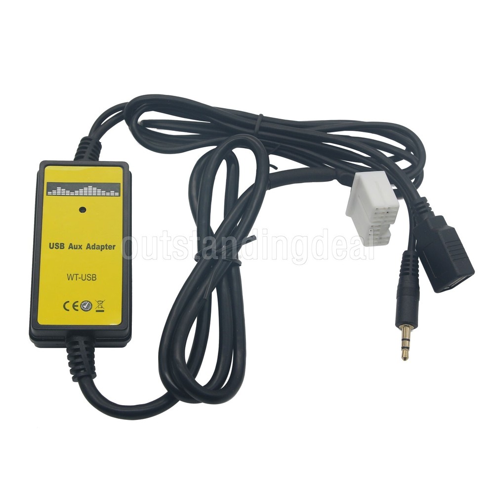 AUX Input MP3 CD Interface Adapter Changer USB Cable+Reader for Honda Accord os6