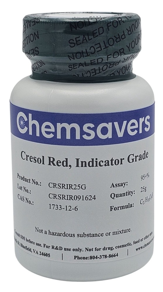 Cresol Red, Indicator Grade, 95+%, 25g