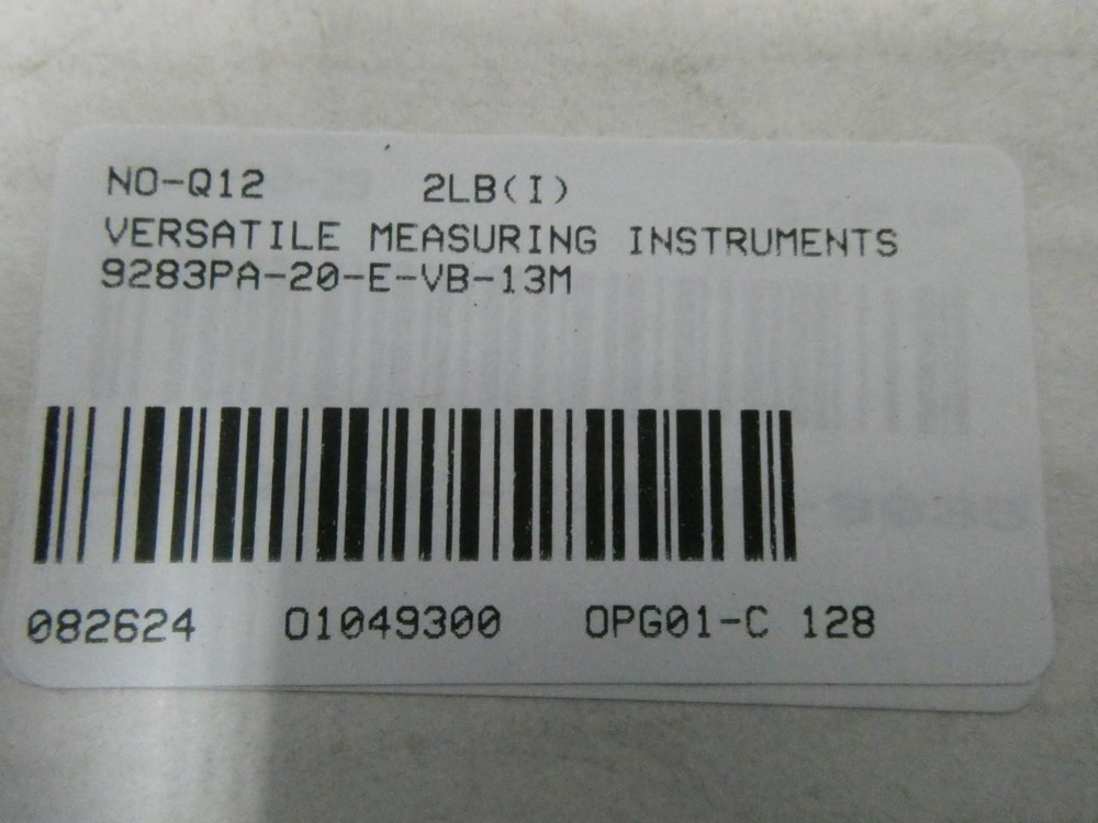 Versatile Measuring Instruments 9283PA-20-E-VB-13M Panel Meter -2-3kpa