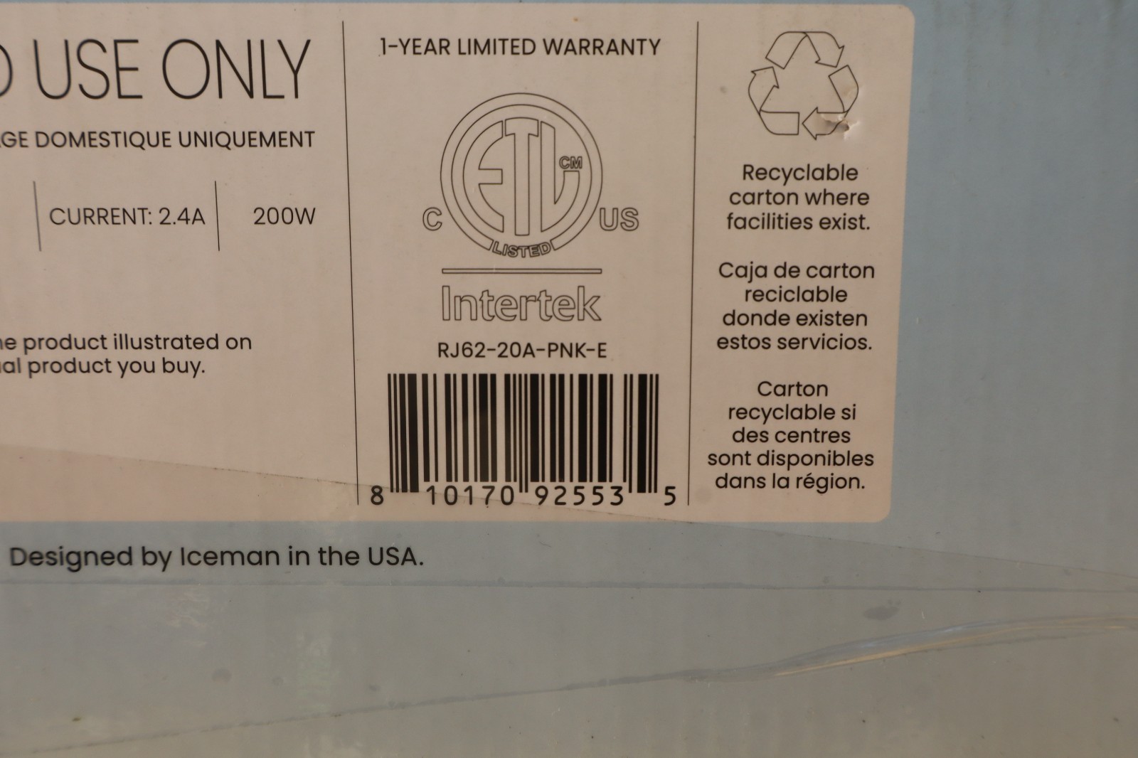 Iceman Slush-Ease Slushy Maker with Customizable Thickness, 64oz, Pink