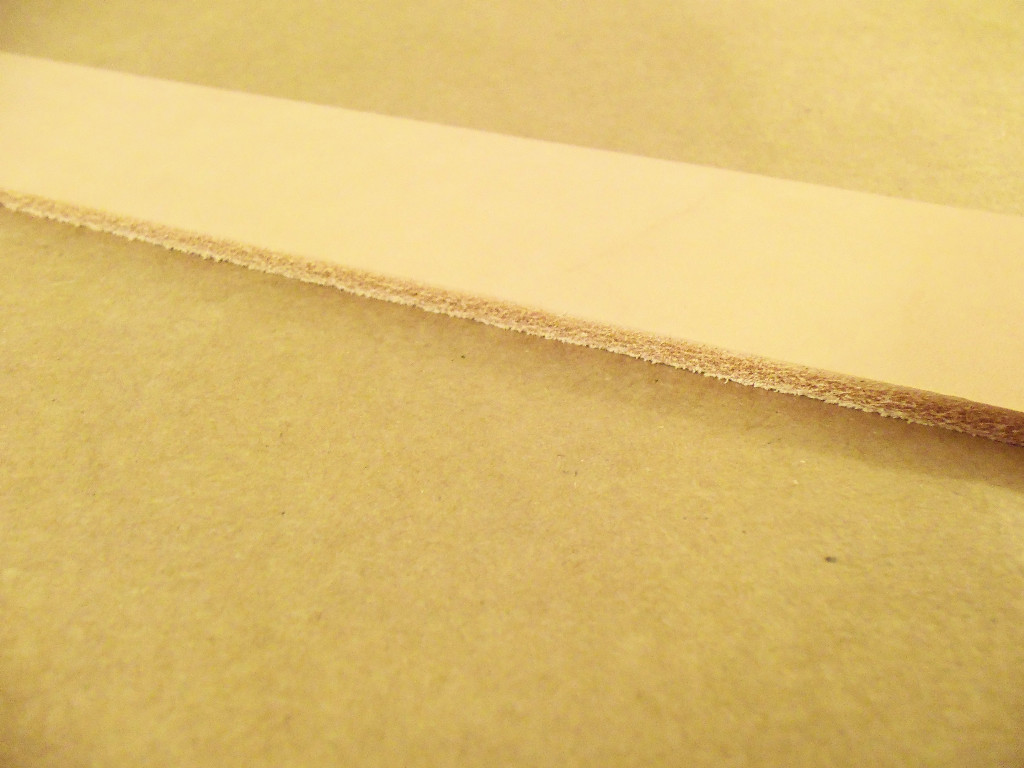 8/9 Oz Veg Tanned Natural Leather Belt Blanks 62" - 68" (Various Widths)