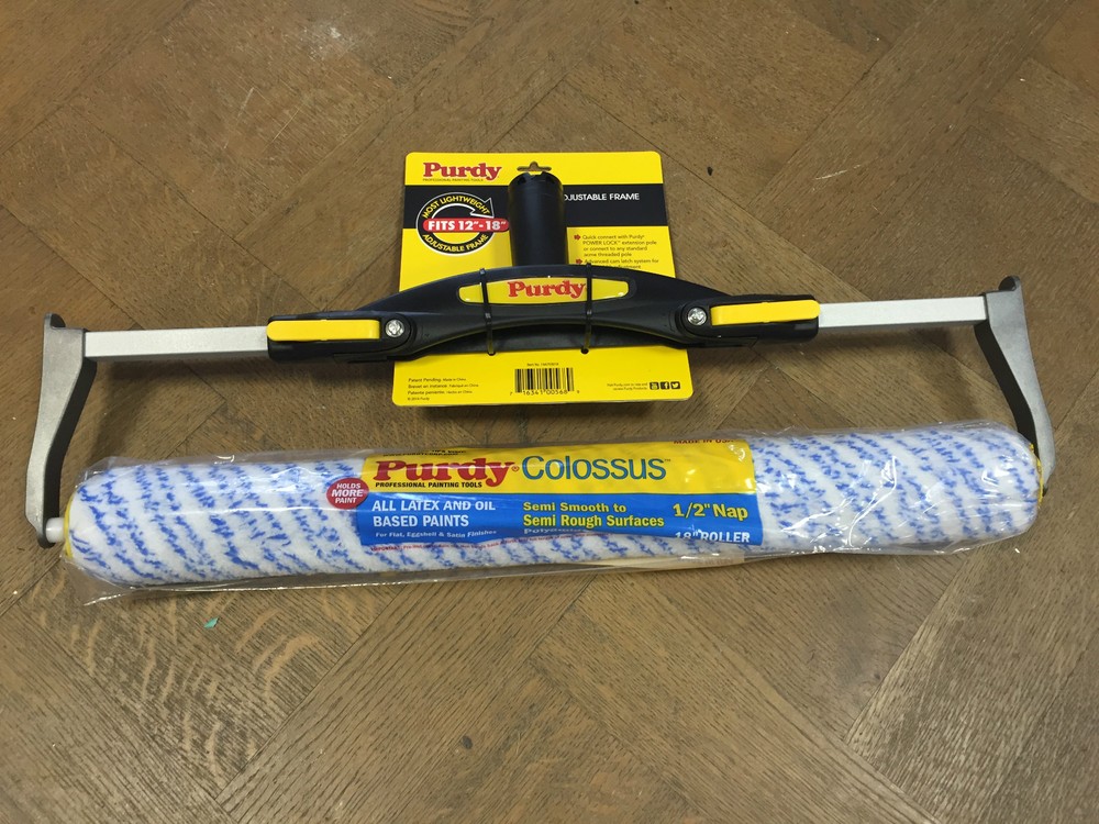 Purdy Quick Connect 12"-18" Adjustable Paint Roller Frame + 18" Roller Med