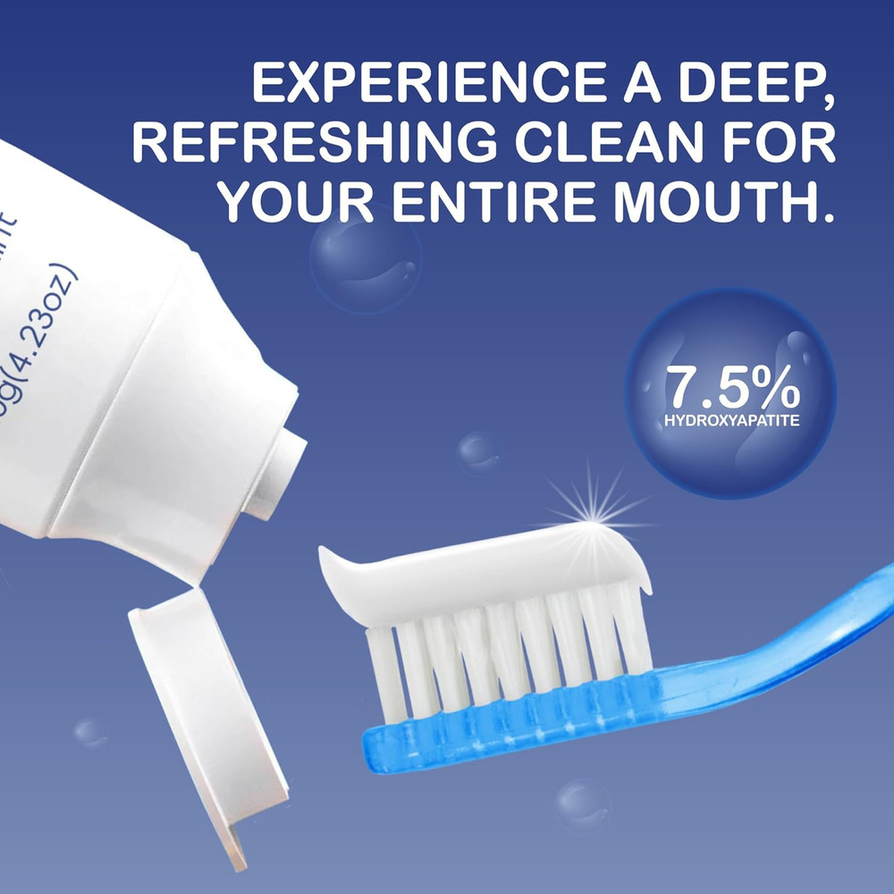 Hydroxyapatite Toothpaste, Nano Hydroxy 7.5%, Fluoride Free, for Sensitive Teeth