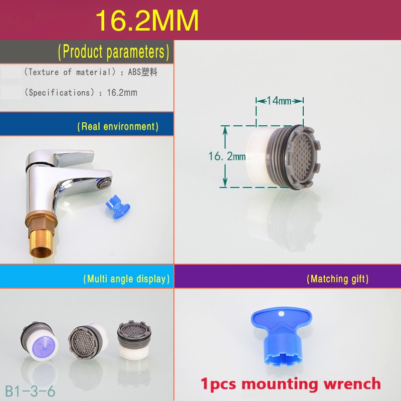 Replacement Tap Aerator Plastic Water Kitchen Bathroom Water Saving Insert