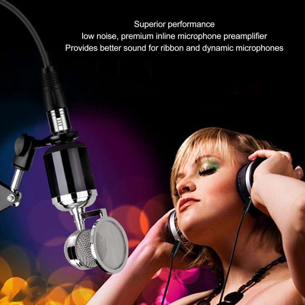 Inline Microphone Preamplifier Mic Preamplifier For Recording Studio Kit Part