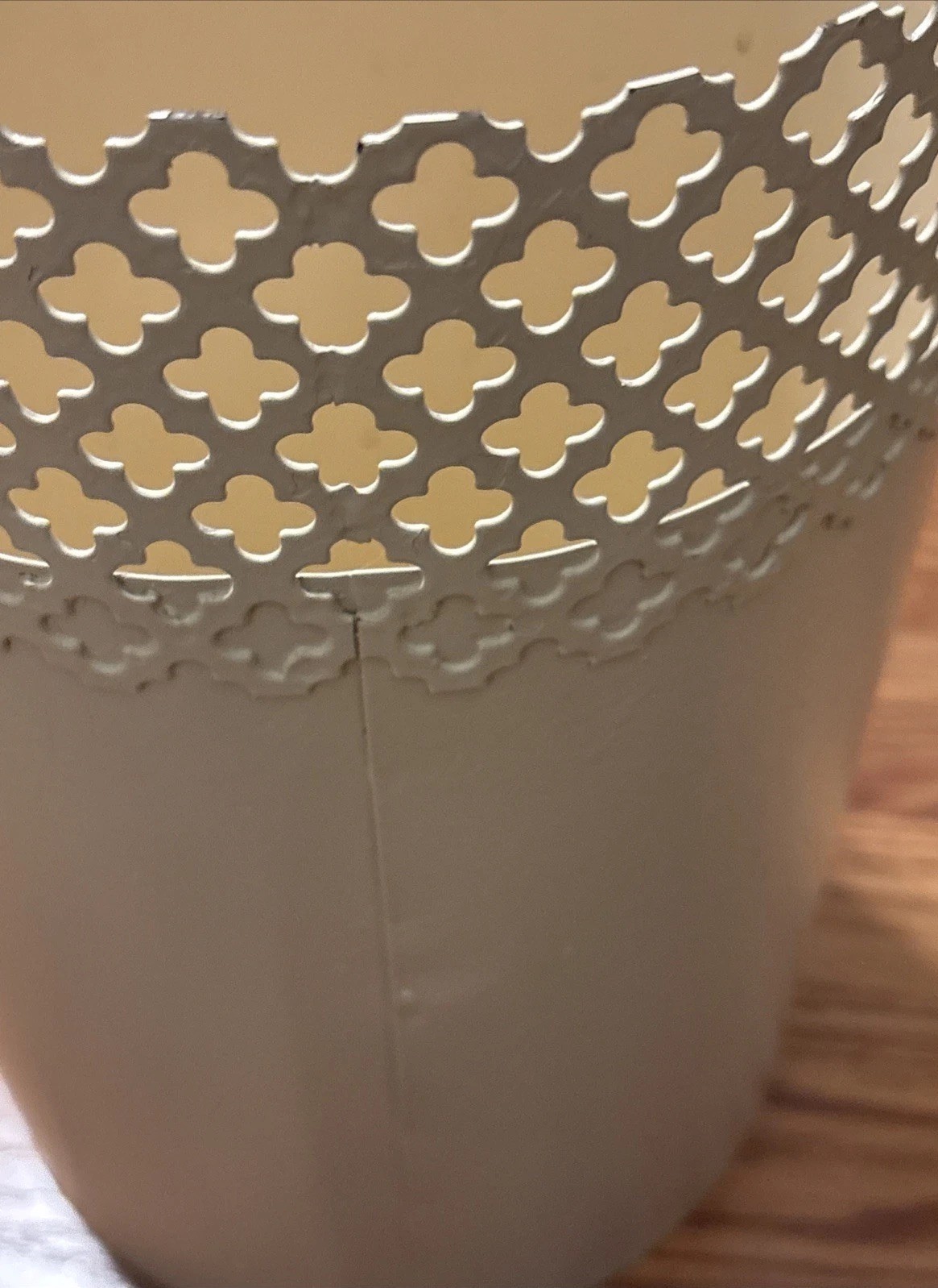 Vintage MCM Art Deco Metal Trash Can Made 1940’s -1960’s- GSN In Missouri RARE