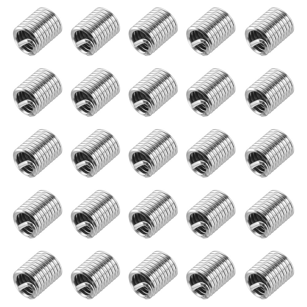 100pcs Wire Thread Inserts 1/4-20 UNC 2D Helical Threaded Sleeve Thread Repair