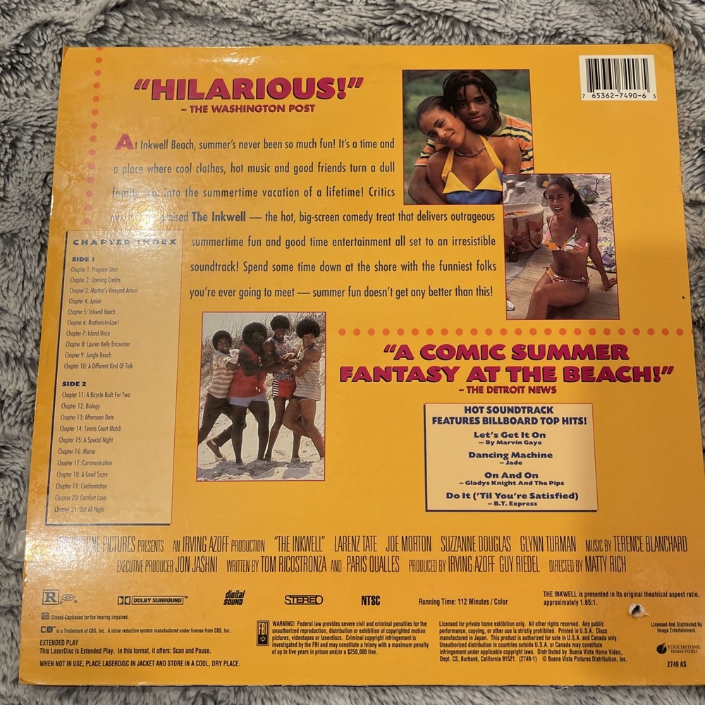 The Inkwell Laserdisc
