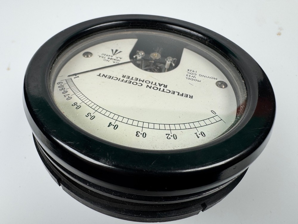 Moving Coil W23 Reflection Coefficient Ratiometer Dial Ex-MoD 1956