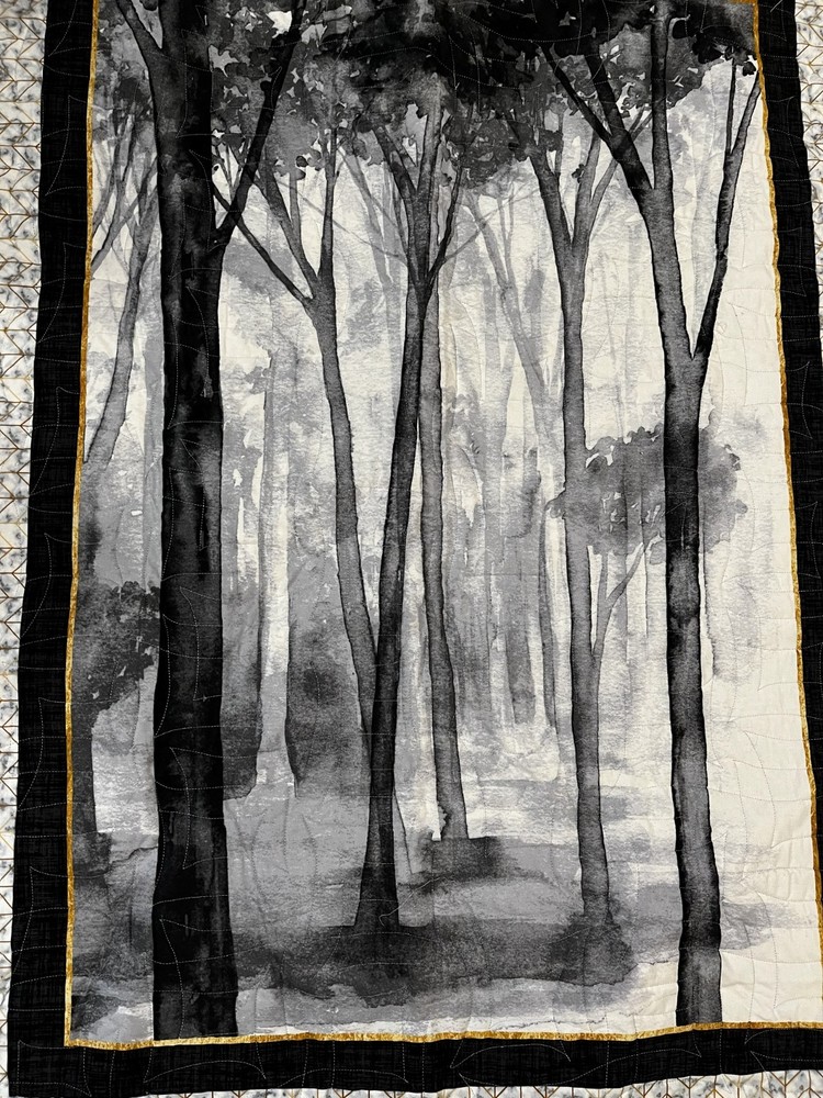 Trees in the Mist Lap Quilt