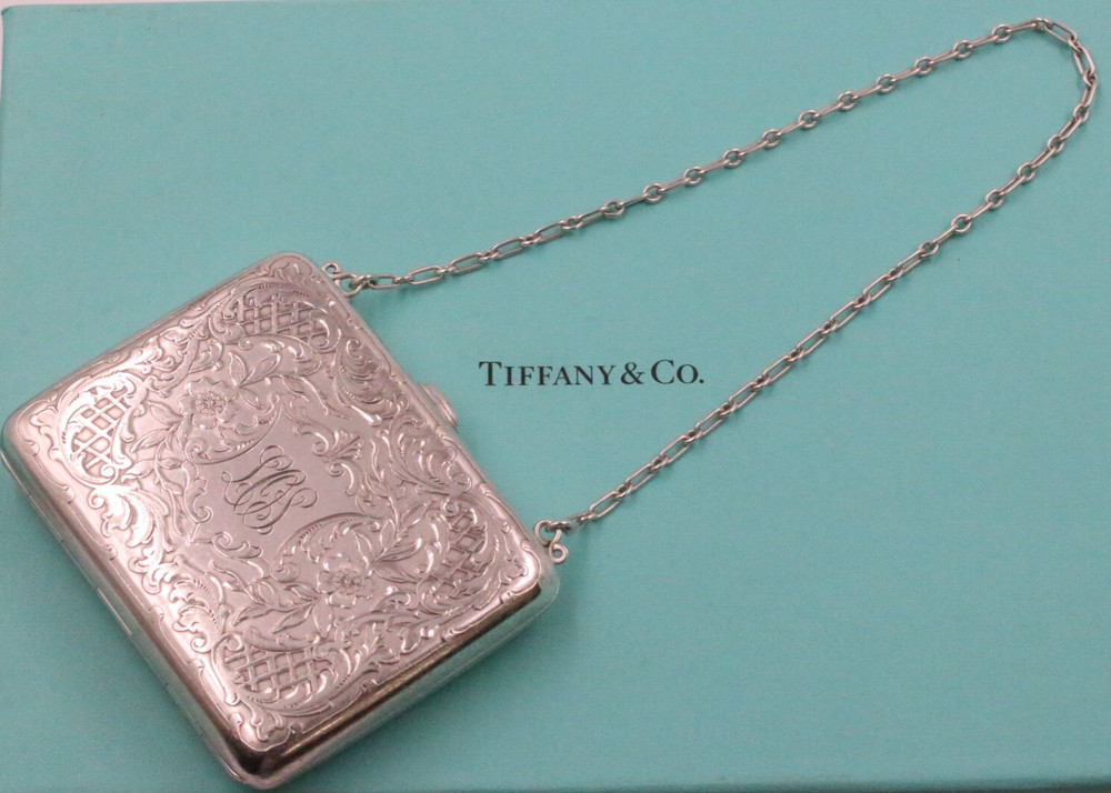 Tiffany & Co. Sterling Silver Compact/Cigarette Case Monogrammed LOS
