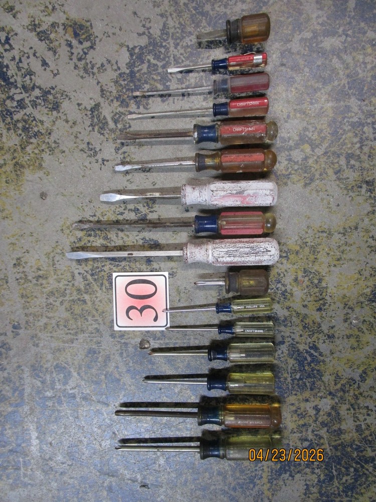 16pc Vintage Craftsman Screwdriver Set