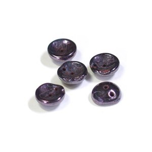 2-Hole Button Metallic Lavender 8×8mm
