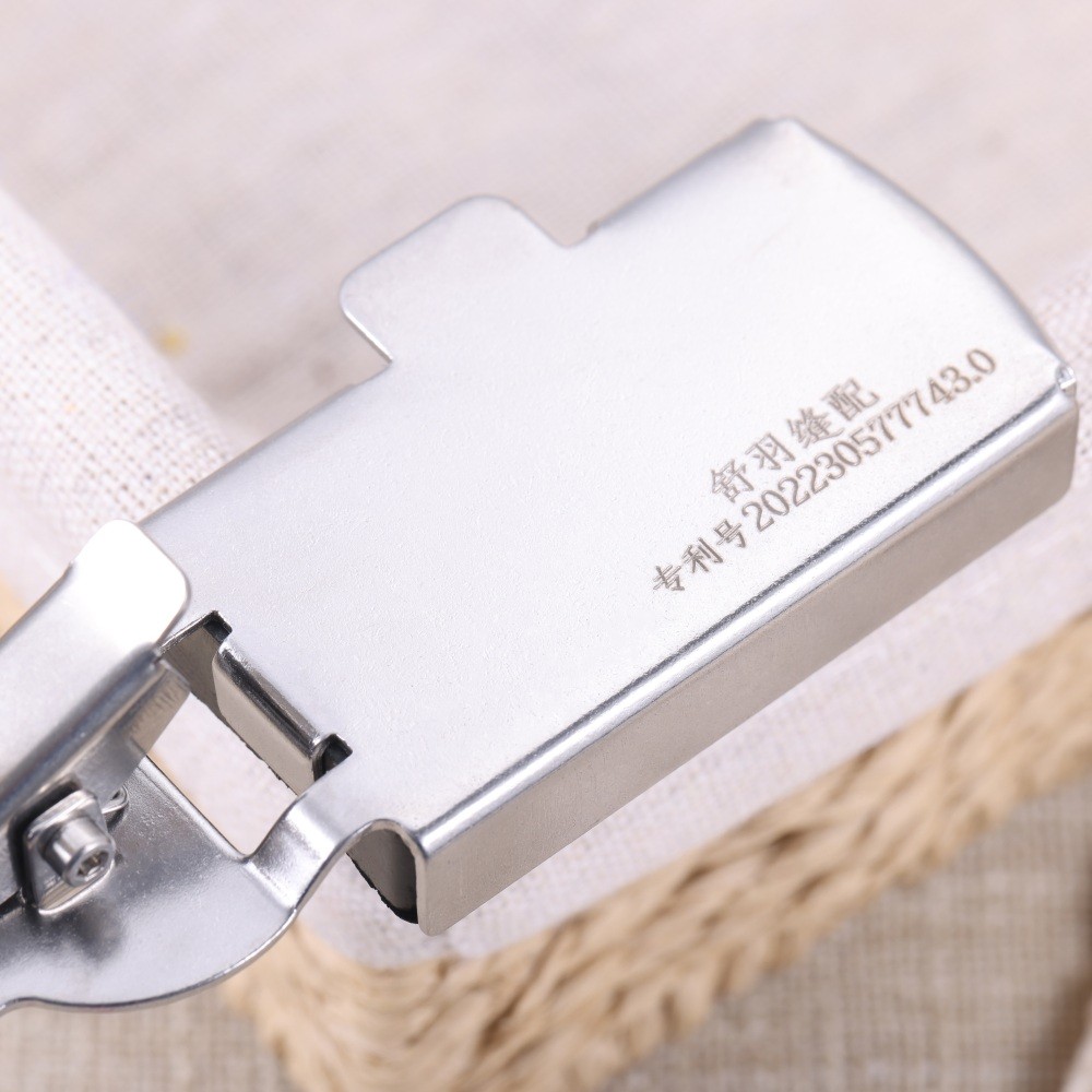 Metal Magnetic Seam Guide Silver Multiple Functions Sewing Machine Tool 11*3.2cm
