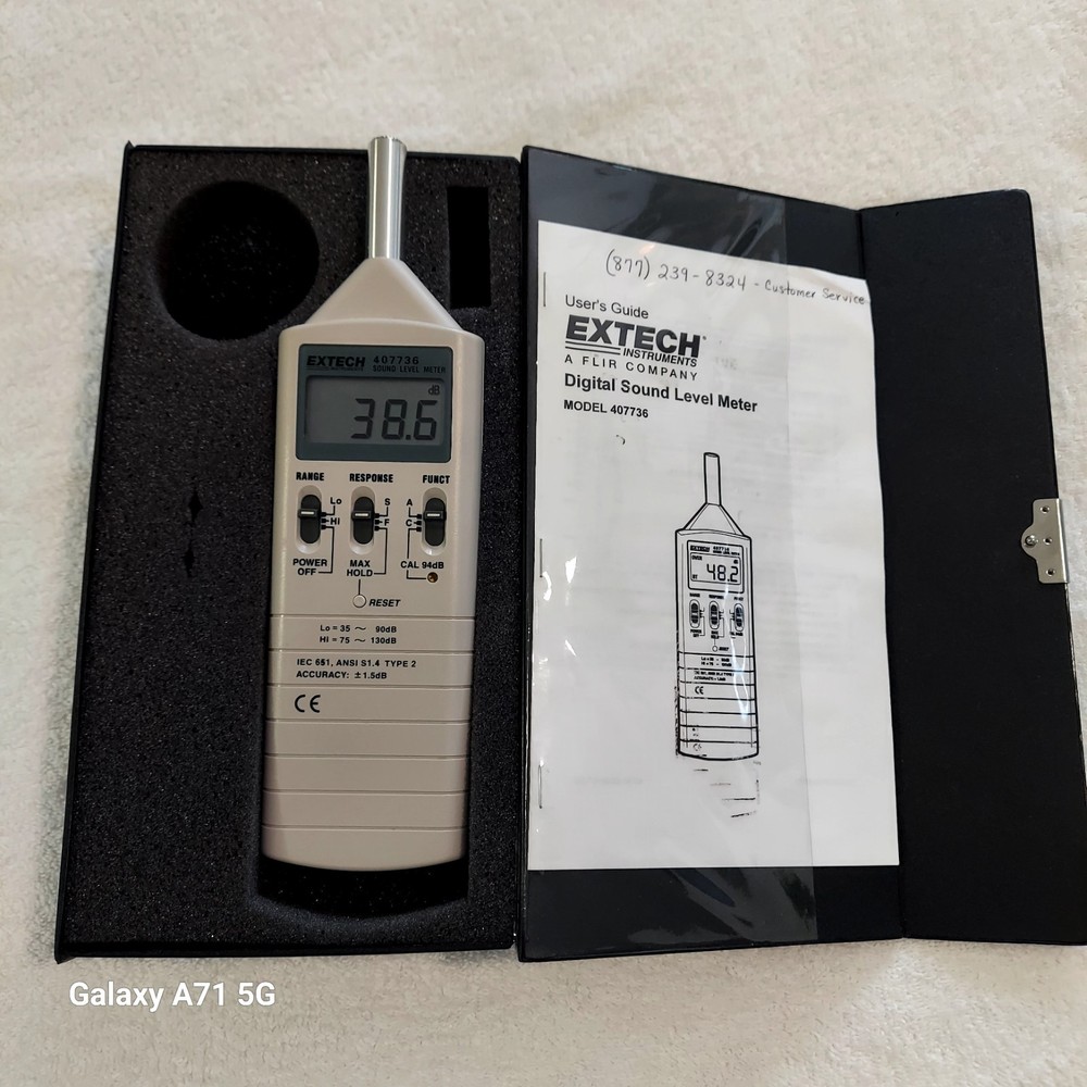 EXTECH Digital Sound Level Meter. Model # 407736